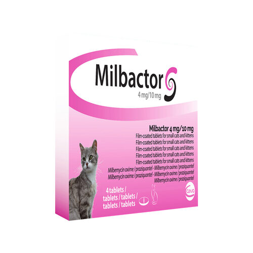 MILBACTOR chat  4 comp. 16/40 mg (2-12 kg) vermifuge - Protection4Pets