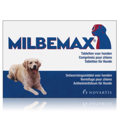 Milbemax tab chiots de 0,5 à 10kg 2 comprimés - Pharmacie Cap3000
