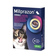 Milprazon Chat Comprimés à Mâcher (16 Mg) | 4 Comprimés