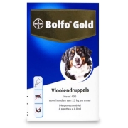 Bolfo Gold Hond 400 | 25-40 Kg | 4 Pipetten