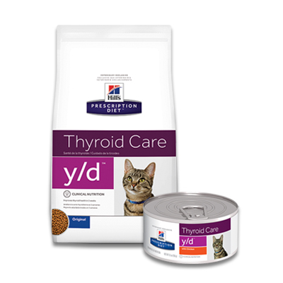 Hill's Prescription Diet Feline y/d Thyroid Care | Petcure.nl