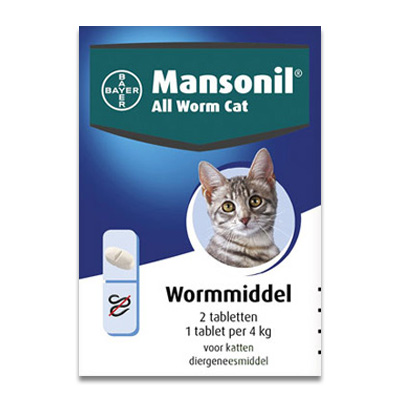 Mansonil All Worm Cat | Petcure.nl