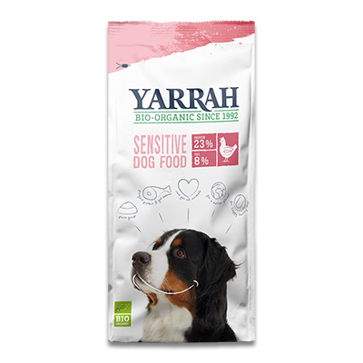 Yarrah Adult Dog Trockenfutter Sensitiv mit Huhn & Reis (Bio)