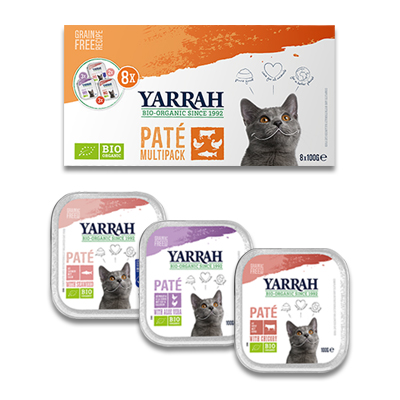 Yarrah Organic Multi Pack Pate With 3 Different Flavors (Cat)