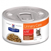 Hill's Feline c/d Urinary Stress Stoofpotje - 24 x 82 g (kip/groente) | Petcure.nl