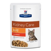 Hill's Feline k/d Kidney Care (Kip) - 12 x 4 x 85 g Pouch | Petcure.nl