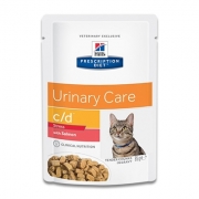 Hill's Prescription Diet Feline c/d Urinary Stress (Lachs) - 12 x 85 g