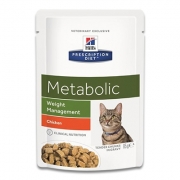 Hill's Prescription Diet Feline Metabolic -  12 x 85 g Pouch | Petcure.nl