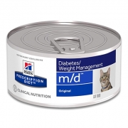 Hill's Prescription Diet Feline M/d Glucose / Weight Management (Original) - 24 x 156 Gr | Petcure.nl