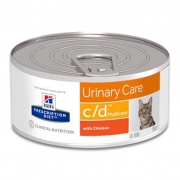 Hill's Prescription Diet Feline C/d Multicare - Chicken - 24 x 156 Gr | Petcure.nl
