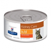 Hill's Feline k/d Kidney Care (Hühn) - 24 x 156 g Dosen