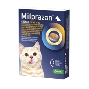 Milprazon Kat Kauwtabletten Klein (4 Mg) - 2 Tabletten