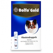 Bolfo Gold Hond 40 - < 4 Kg - 2 Pipetten