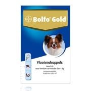 Bolfo Gold 40 - Hond (tot 4kg) - 4 Pipetten
