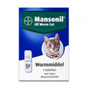 Mansonil All Worm Cat - 4 Tabletten | Petcure.nl