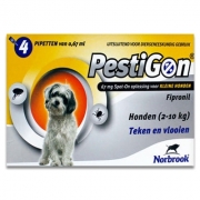 Pestigon - Hond - S (2-10 kg) - 4x1 Pipetten | Petcure.nl