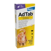 AdTab Cat Chewable Tablets - 0,5 - 2,0 Kg - 3 Tablets | Petcure.eu