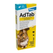 AdTab Cat Chewable Tablets - 2,0 - 8,0 Kg - 3 Tablets | Petcure.eu