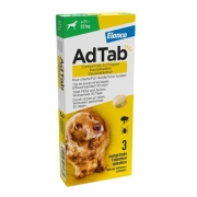 AdTab Dog Chewable Tablets - 11 - 22 kg - 3 Tablets | Petcure.eu