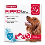 FiproTec Spot-on Hond (10-20 kg) - 4 Pipetten | Petcure.nl