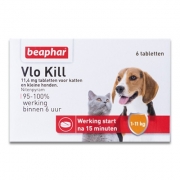 Beaphar Vlo Kill+ Kat/Hond (tot 11 kg) - 6 Stuks | Petcure.nl