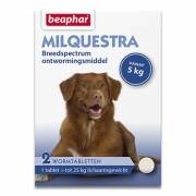 Beaphar Milquestra Grote Hond (5 - 25kg) - 2 Tabletten | Petcure.nl