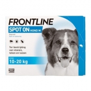 Frontline Spot-on Hond M - 10-20 kg - 4 Pipetten | Petcure.nl