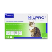Milpro Cat > 2 Kg - 4 Tablets | Petcure.eu