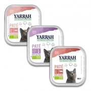 Yarrah Organic Multi Pack Pate With 3 Different Flavors (Cat) - 32 x 100 Gr