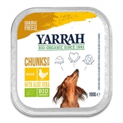 Yarrah Bio Chunks In Soße Hund - 12 x 150 g (Huhn/Aloë Vera)