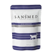 SANIMED Skin Sensitive Kat - 12 x 100 g Pouches | Petcure.nl