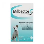 Milbactor Entwurmung fuer Welpen/Kleine Hunde - 4 Tabletten
