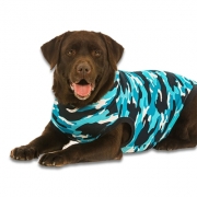 Recovery Suit Hund - Camouflage - XS - Blau
